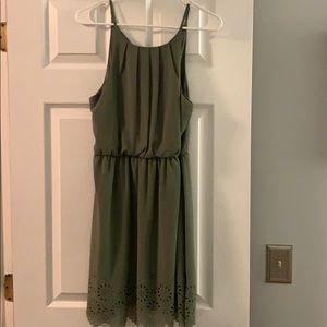 Moss Green size small Blue Rain dress
